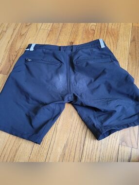 swrve durable cotton trouser shorts, Regular Trim Fit black, 30 Durable Stretch